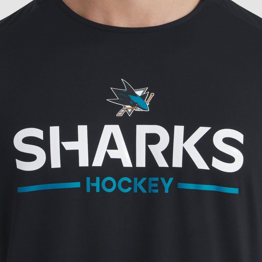 San Jose Sharks Fanatics Authentic Pro Rink Tech T-Shirt - Black T-shirts