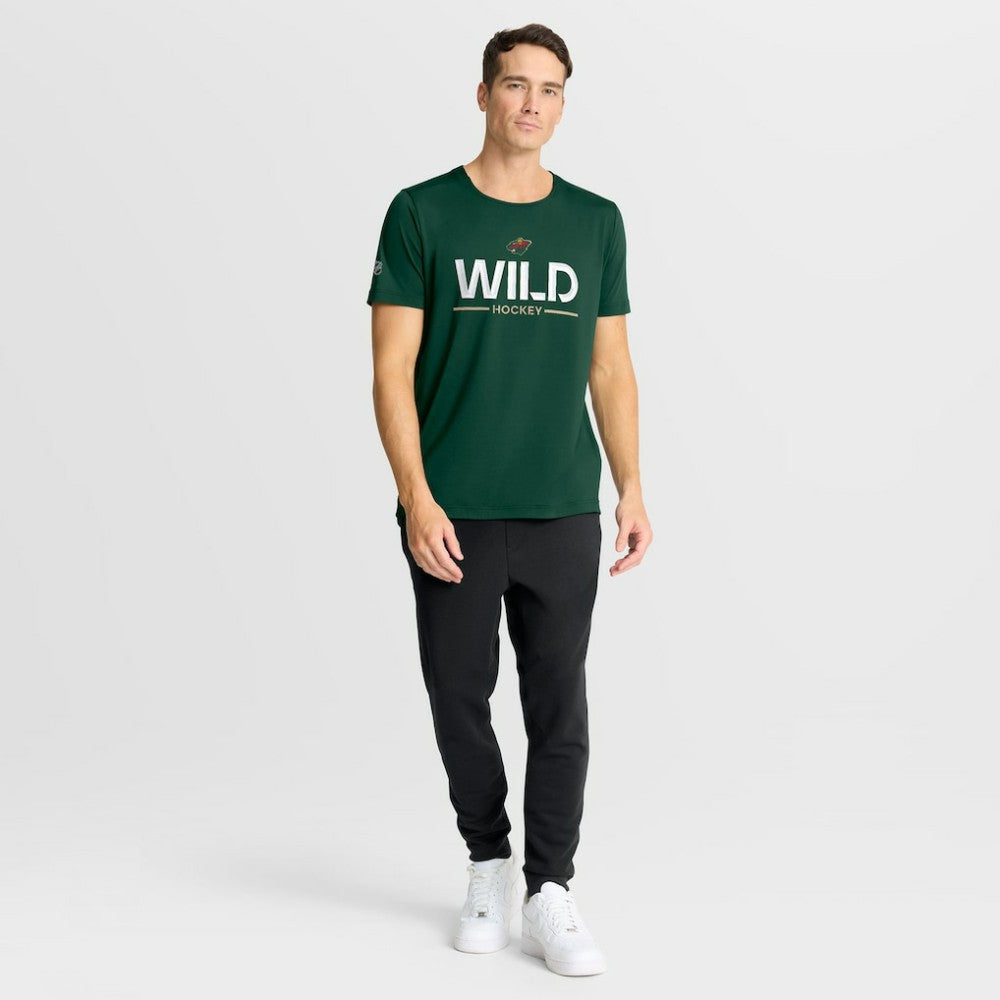 Minnesota Wild Fanatics Authentic Pro Rink Tech T-Shirt - Green T-shirts