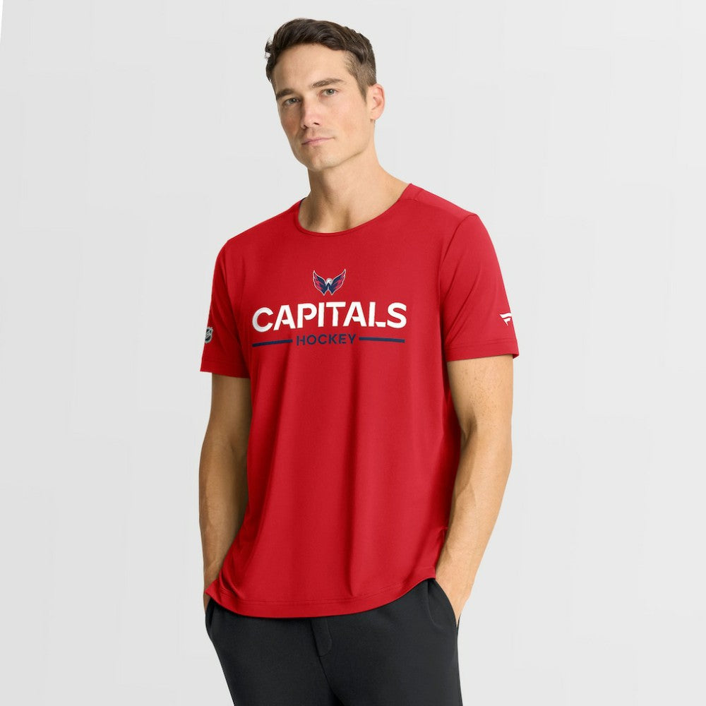 Washington Capitals Fanatics Authentic Pro Rink Tech T-Shirt - Red T-shirts