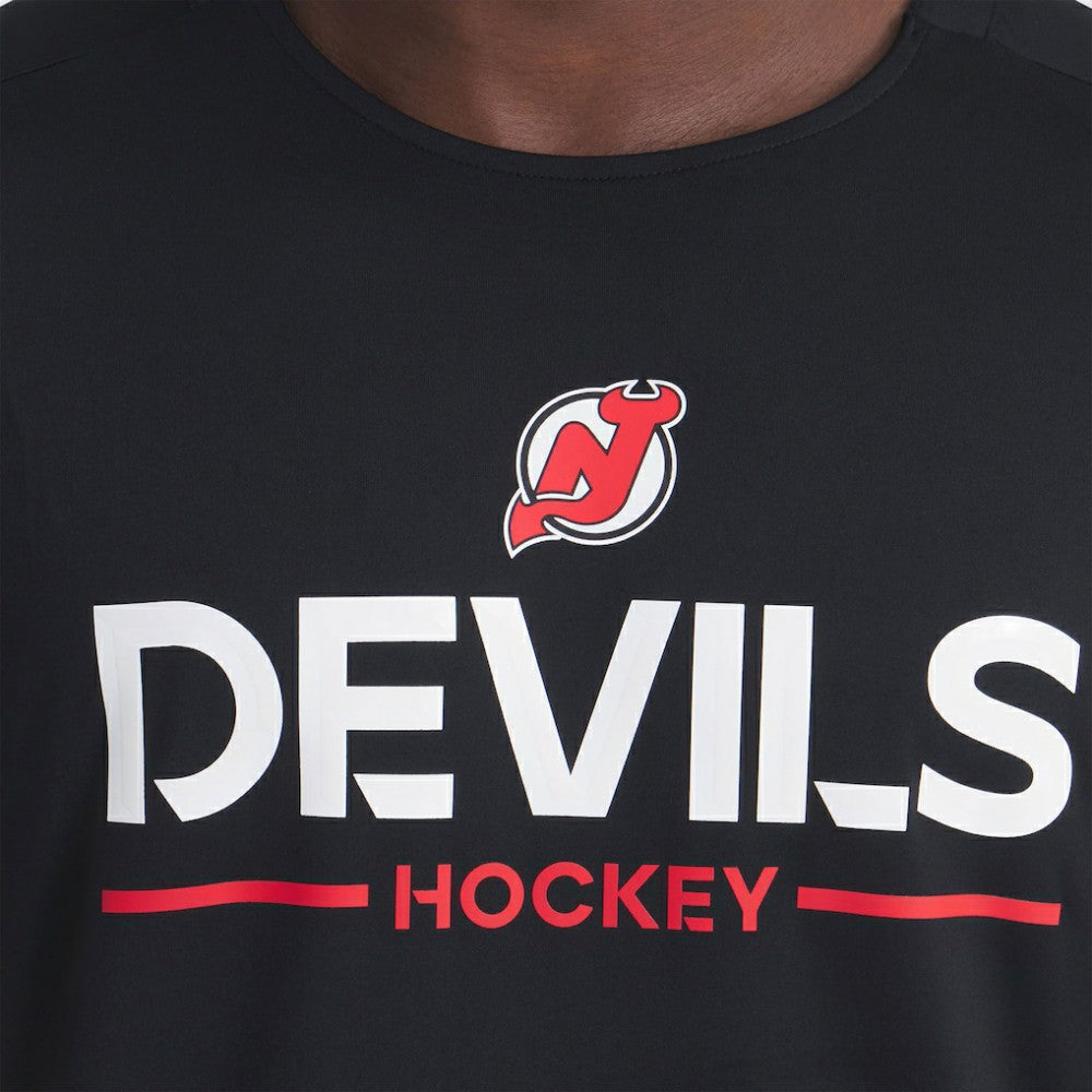 New Jersey Devils Fanatics Authentic Pro Rink Tech T-Shirt - Black T-shirts