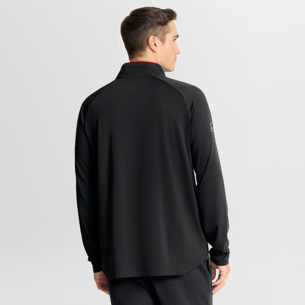 Chicago Blackhawks Fanatics Authentic Pro Rink Training Quarter-Zip Pullover - Black Pullover
