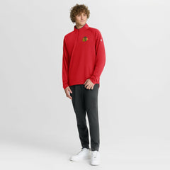 Chicago Blackhawks Fanatics Authentic Pro Rink Training Quarter-Zip Pullover - Red Pullover