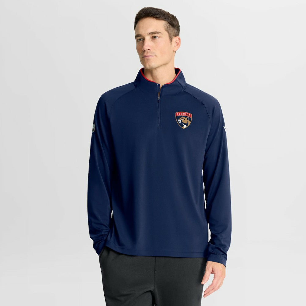 Florida Panthers Fanatics Authentic Pro Rink Training Quarter-Zip Pullover - Navy Pullover