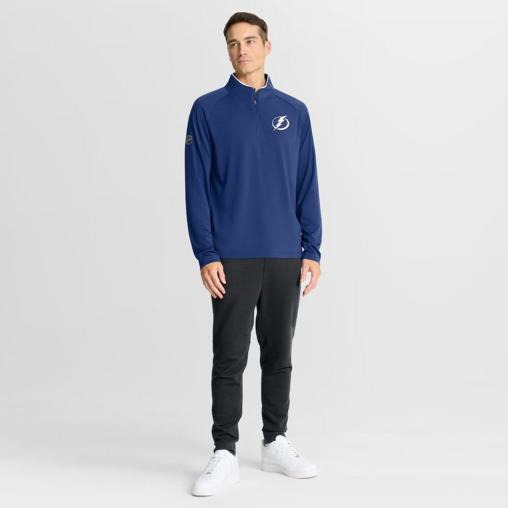 Tampa Bay Lightning Fanatics Authentic Pro Rink Training Quarter-Zip Pullover - Blue Pullover