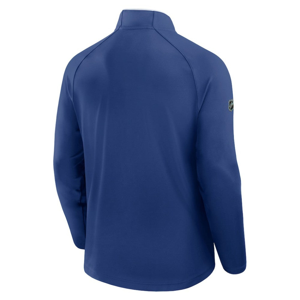 Tampa Bay Lightning Fanatics Authentic Pro Rink Training Quarter-Zip Pullover - Blue Pullover