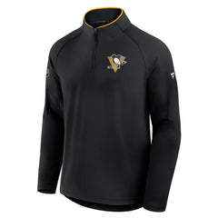 Pittsburgh Penguins Fanatics Authentic Pro Rink Training Quarter-Zip Pullover - Black Pullover