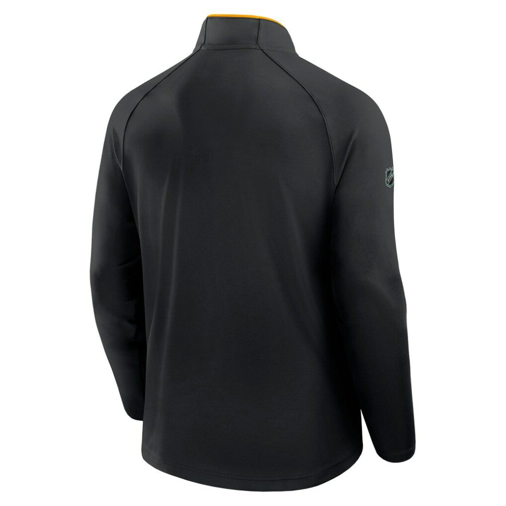 Pittsburgh Penguins Fanatics Authentic Pro Rink Training Quarter-Zip Pullover - Black Pullover