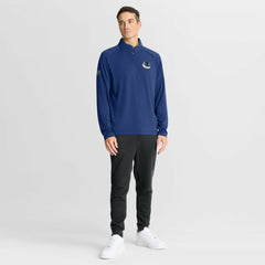 Vancouver Canucks Fanatics Authentic Pro Rink Training Quarter-Zip Pullover - Blue Pullover