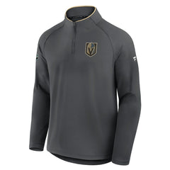 Vegas Golden Knights Fanatics Authentic Pro Rink Training Quarter-Zip Pullover - Gray Pullover