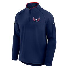 Washington Capitals Fanatics Authentic Pro Rink Training Quarter-Zip Pullover - Navy Pullover
