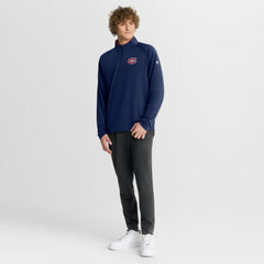 Montreal Canadiens Fanatics Authentic Pro Rink Training Quarter-Zip Pullover - Navy Pullover