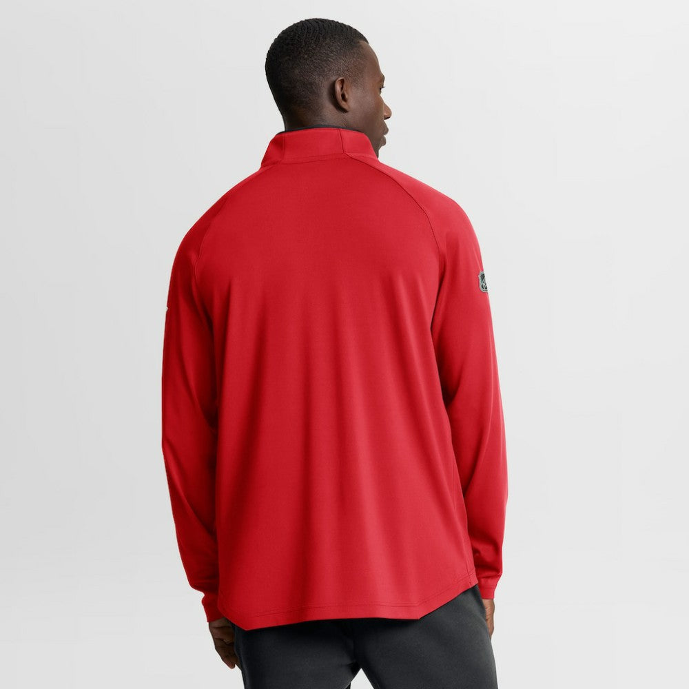 New Jersey Devils Fanatics Authentic Pro Rink Training Quarter-Zip Pullover - Red Jerseys