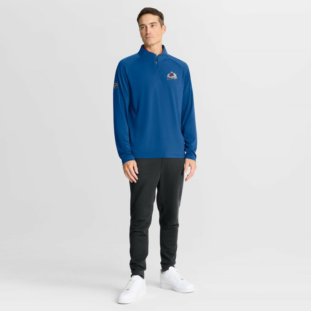 Colorado Avalanche Fanatics Authentic Pro Rink Training Quarter-Zip Pullover - Blue Pullover