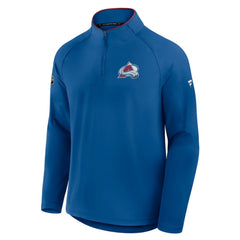 Colorado Avalanche Fanatics Authentic Pro Rink Training Quarter-Zip Pullover - Blue Pullover