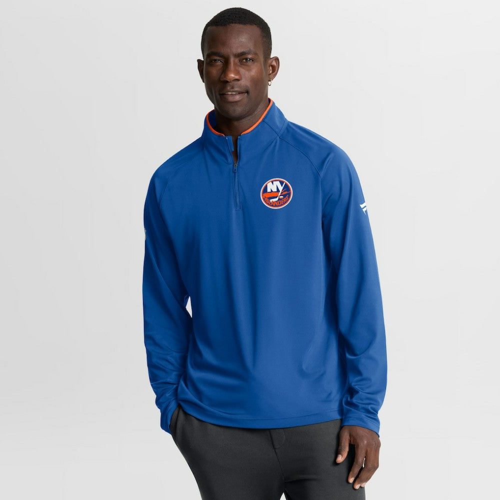 New York Islanders Fanatics Authentic Pro Rink Training Quarter-Zip Pullover - Royal Pullover