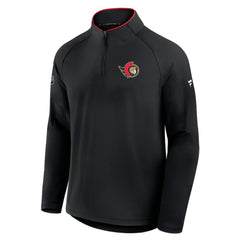 Ottawa Senators Fanatics Authentic Pro Rink Training Quarter-Zip Pullover - Black Pullover