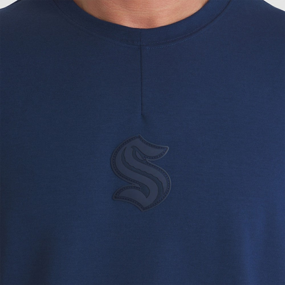 Seattle Kraken Fanatics Authentic Pro Road Tri-Blend Sweatshirt - Deep Sea Blue Sweatshirts