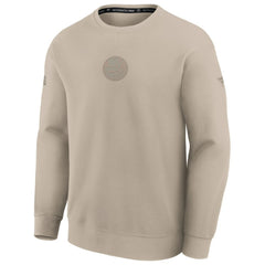 New York Islanders Fanatics Authentic Pro Road Tri-Blend Sweatshirt - Tan Sweatshirts