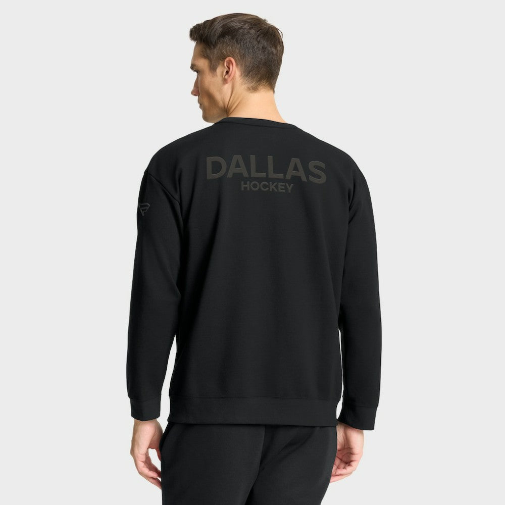 Dallas Stars Fanatics Authentic Pro Road Tri-Blend Sweatshirt - Black Sweatshirts