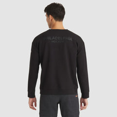 Philadelphia Flyers Fanatics Authentic Pro Road Tri-Blend Sweatshirt - Black Sweatshirts
