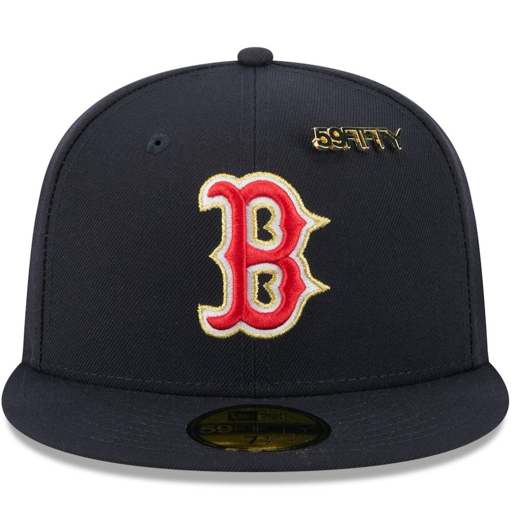 Boston Red Sox 2025 59FIFTY Day 59FIFTY Fitted Hat with Pins Navy