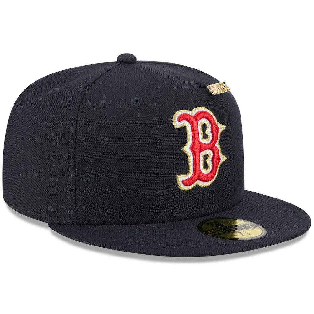 Boston Red Sox 2025 59FIFTY Day 59FIFTY Fitted Hat with Pins Navy
