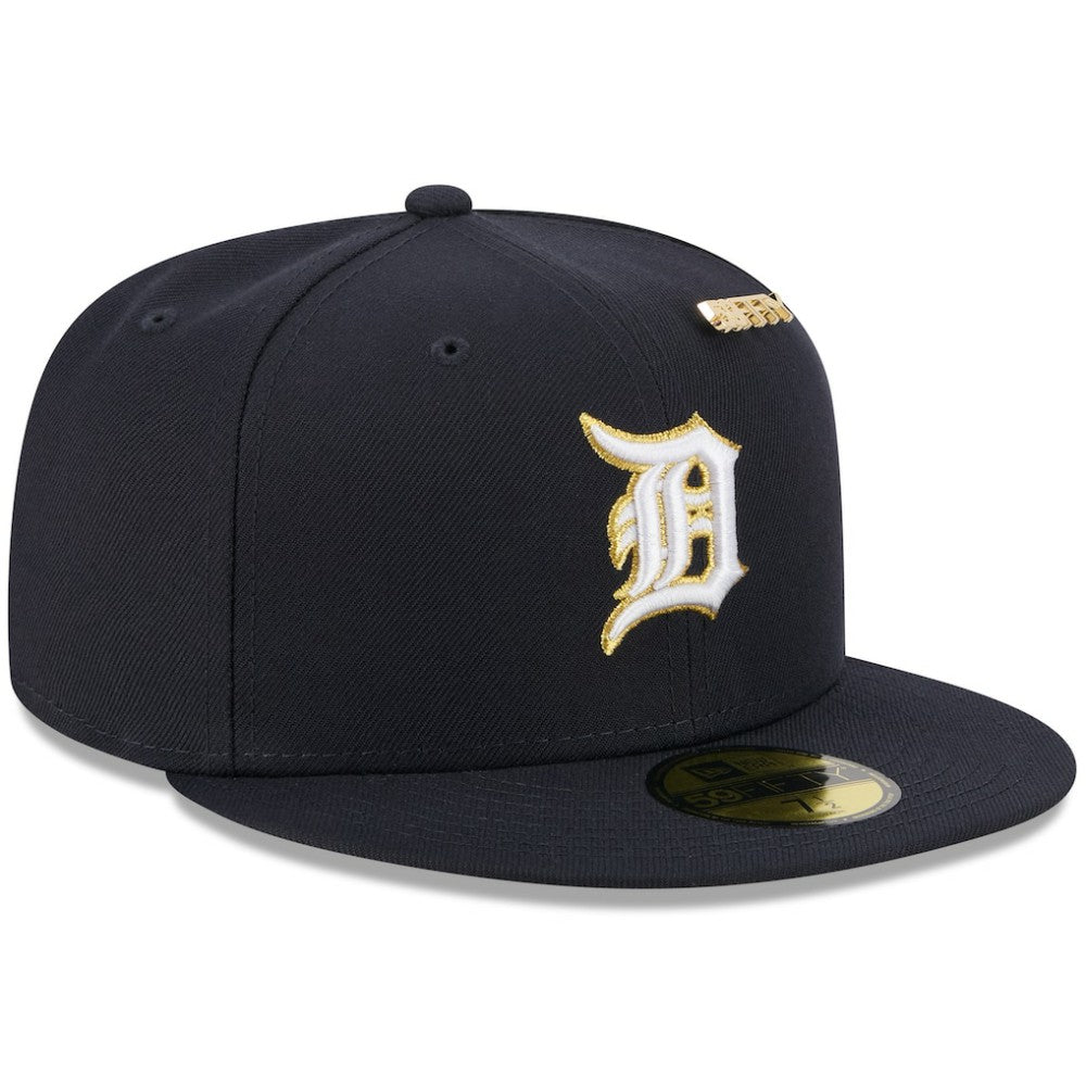 Detroit Tigers 2025 59FIFTY Day 59FIFTY Fitted Hat with Pins Navy
