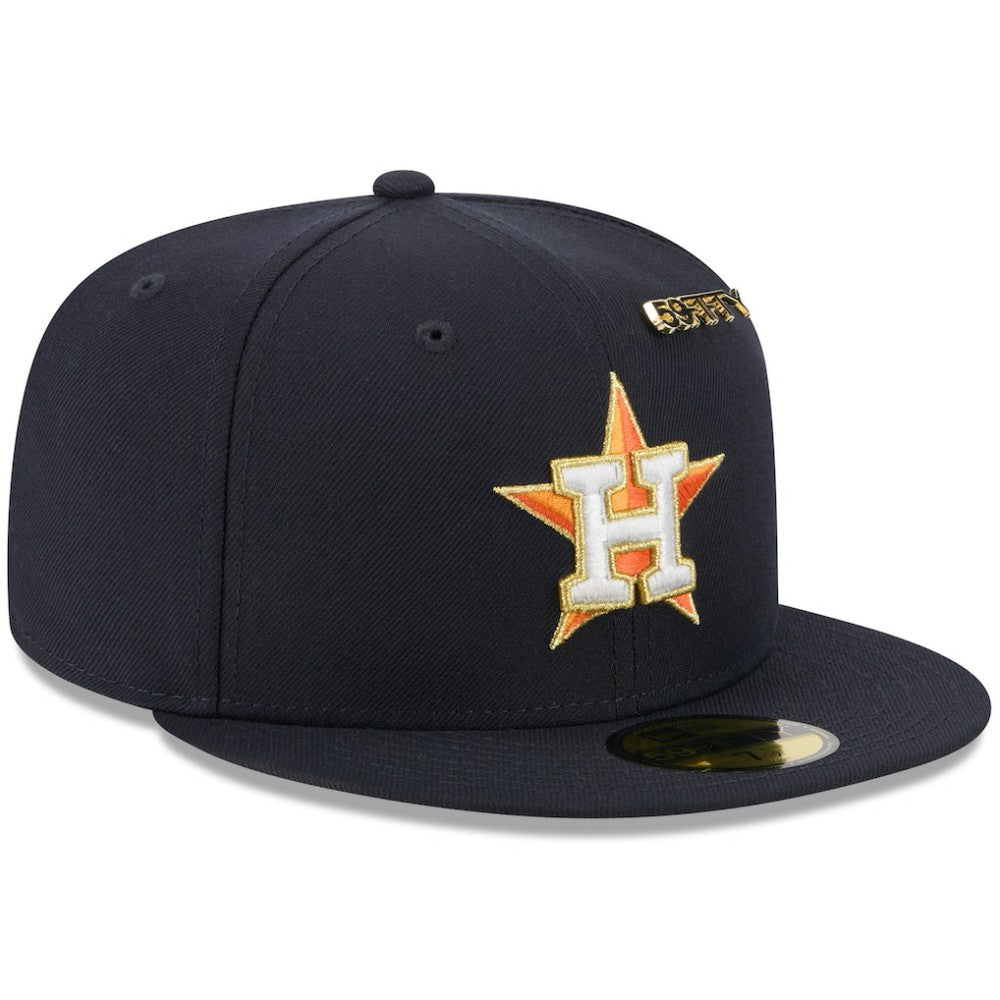 Houston Astros 2025 59FIFTY Day 59FIFTY Fitted Hat with Pins Navy