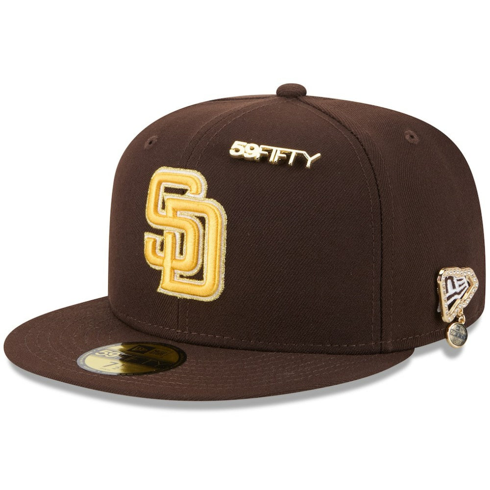 San Diego Padres 2025 59FIFTY Day 59FIFTY Fitted Hat with Pins Brown