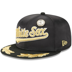 Chicago White Sox 2025 59FIFTY Day Gold Leaf 59FIFTY Fitted Hat Black