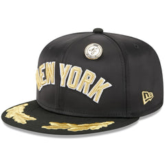 New York Yankees 2025 59FIFTY Day Gold Leaf 59FIFTY Fitted Hat Black