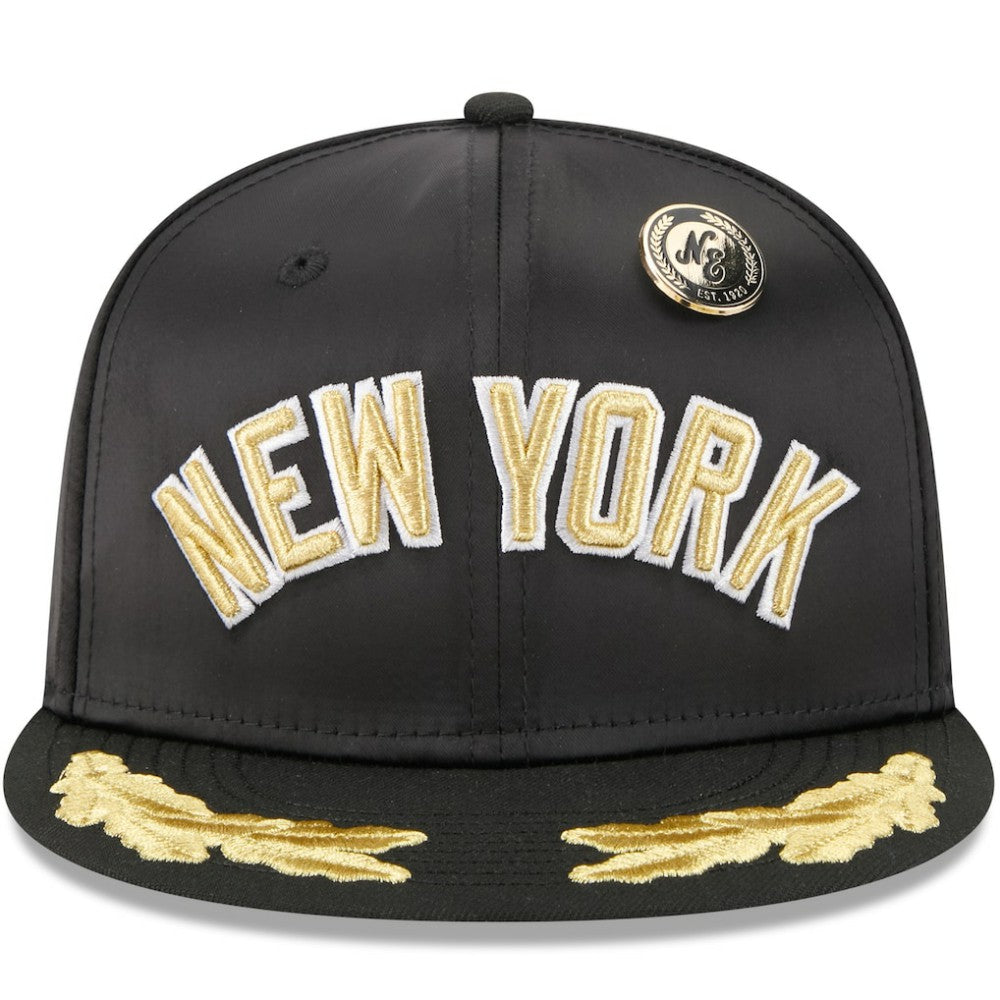 New York Yankees 2025 59FIFTY Day Gold Leaf 59FIFTY Fitted Hat Black