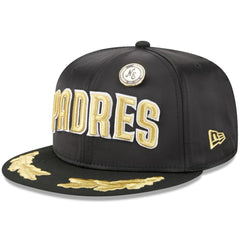 San Diego Padres 2025 59FIFTY Day Gold Leaf 59FIFTY Fitted Hat Black