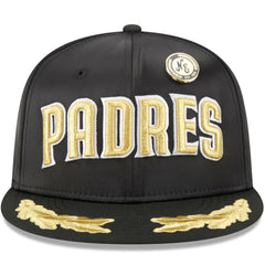 San Diego Padres 2025 59FIFTY Day Gold Leaf 59FIFTY Fitted Hat Black