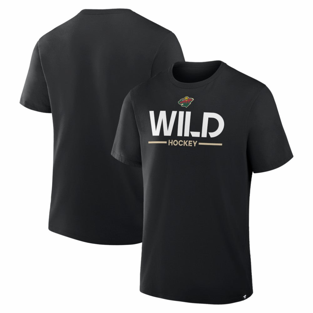 Minnesota Wild Fanatics Authentic Pro Primary T-Shirt - Black T-shirts