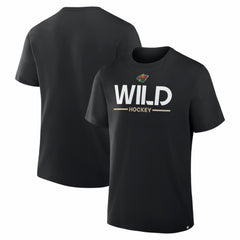 Minnesota Wild Fanatics Authentic Pro Primary T-Shirt - Black T-shirts