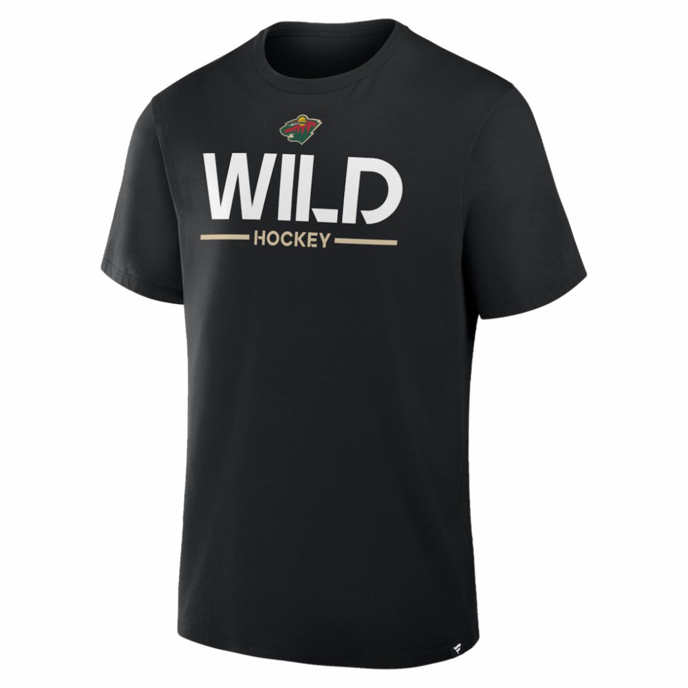 Minnesota Wild Fanatics Authentic Pro Primary T-Shirt - Black T-shirts