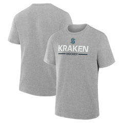 Seattle Kraken Fanatics Authentic Pro Primary T-Shirt - Gray T-shirts