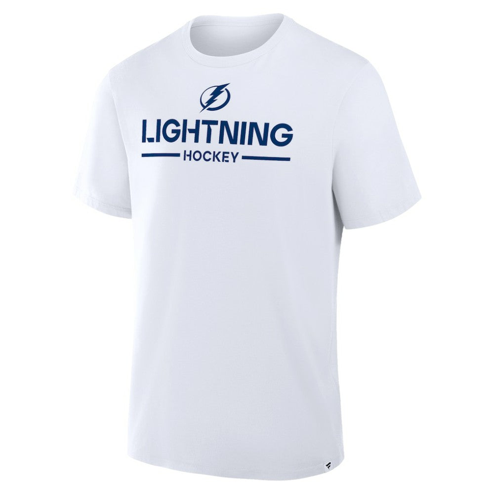 Tampa Bay Lightning Fanatics Authentic Pro Primary T-Shirt - White T-shirts
