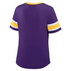 Minnesota Vikings Women's Redzone Draw Play Athena Lace-Up T-Shirt - Purple outlet