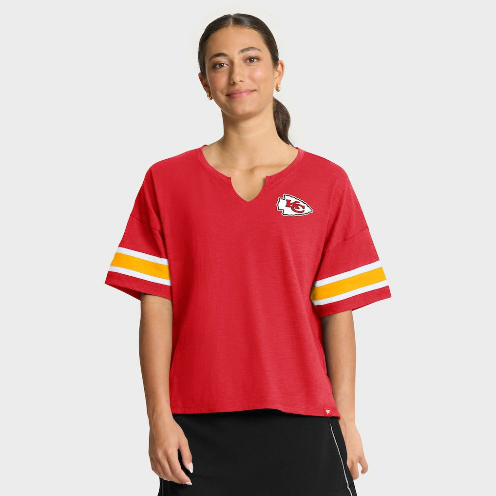 Kansas City Chiefs Women's Redzone Curl Route T-Shirt - Red online