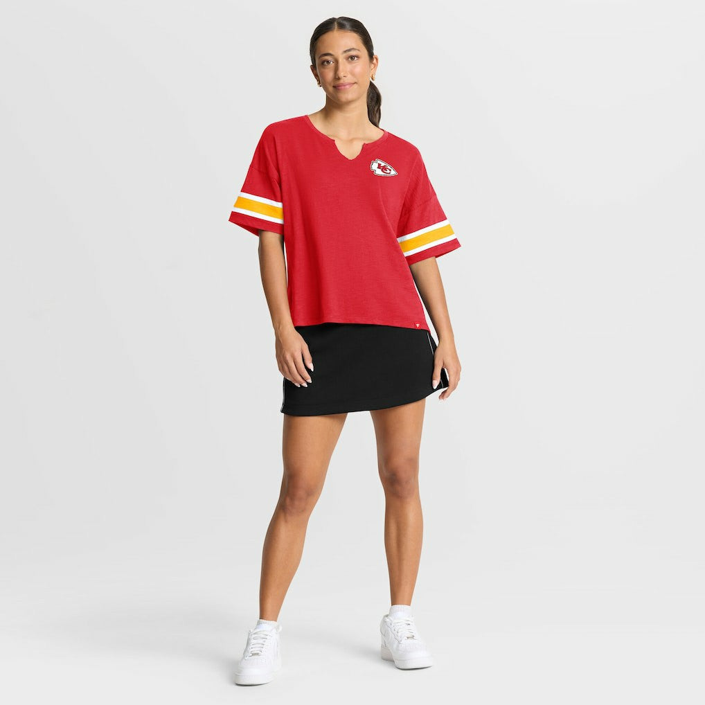 Kansas City Chiefs Women's Redzone Curl Route T-Shirt - Red online