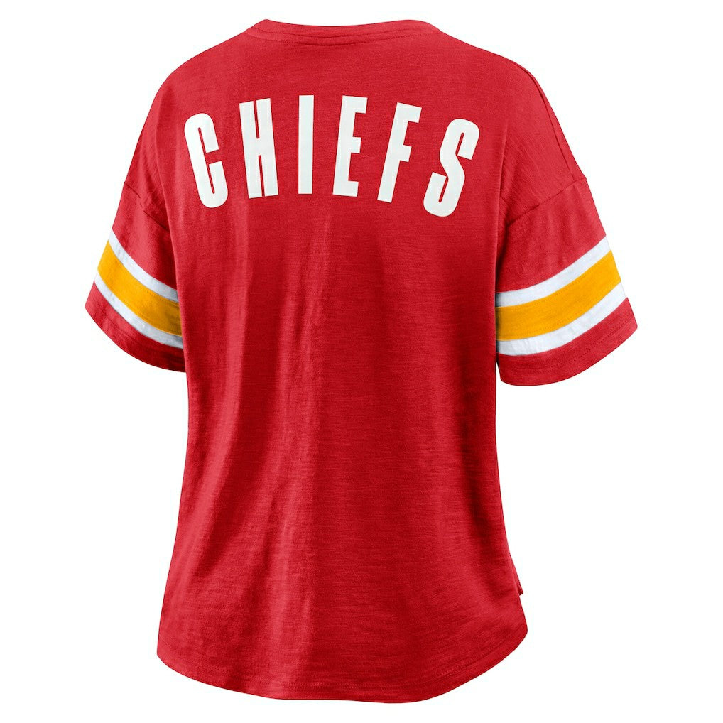 Kansas City Chiefs Women's Redzone Curl Route T-Shirt - Red online