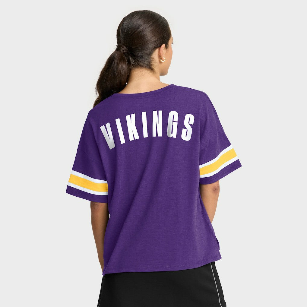 Minnesota Vikings Women's Redzone Curl Route T-Shirt - Purple discount