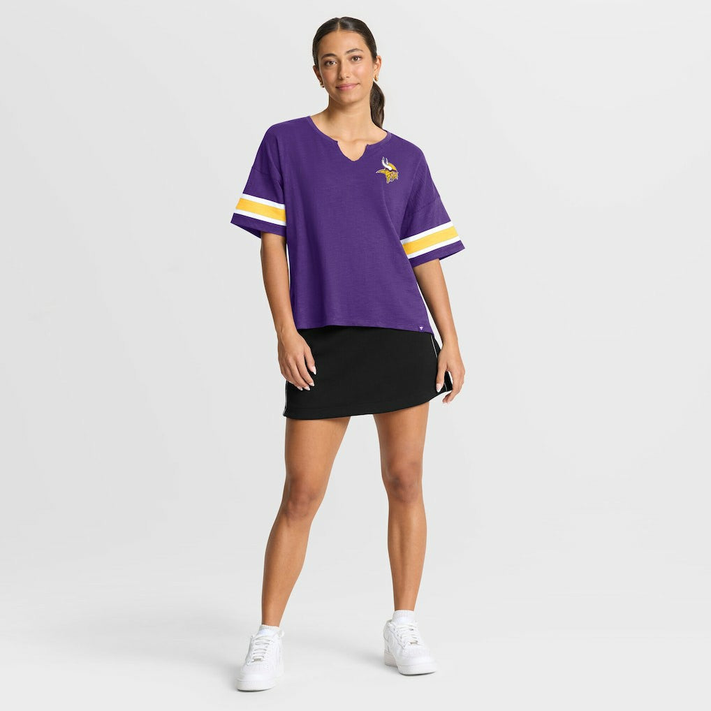 Minnesota Vikings Women's Redzone Curl Route T-Shirt - Purple discount