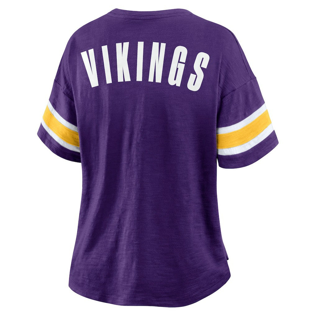 Minnesota Vikings Women's Redzone Curl Route T-Shirt - Purple discount