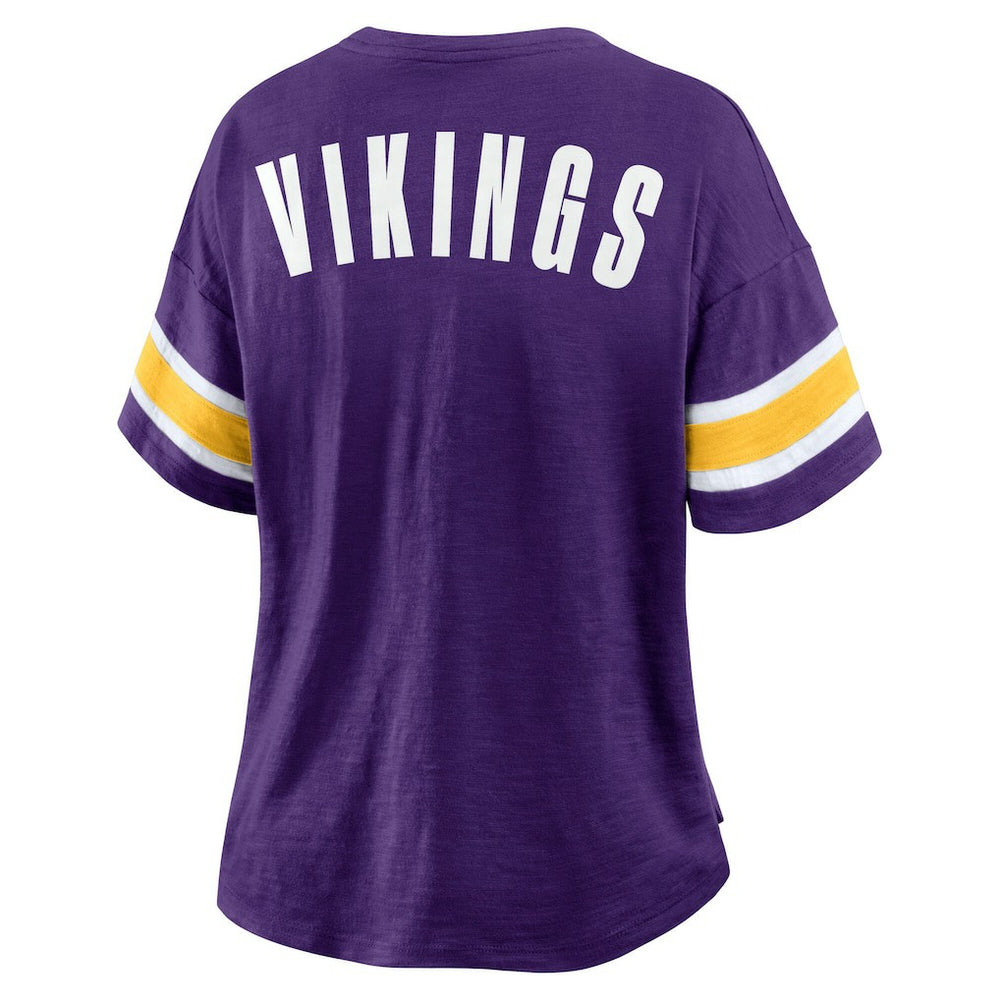 Minnesota Vikings Women's Redzone Curl Route T-Shirt - Purple discount