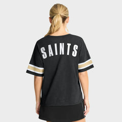 New Orleans Saints Women's Redzone Curl Route T-Shirt - Black sale