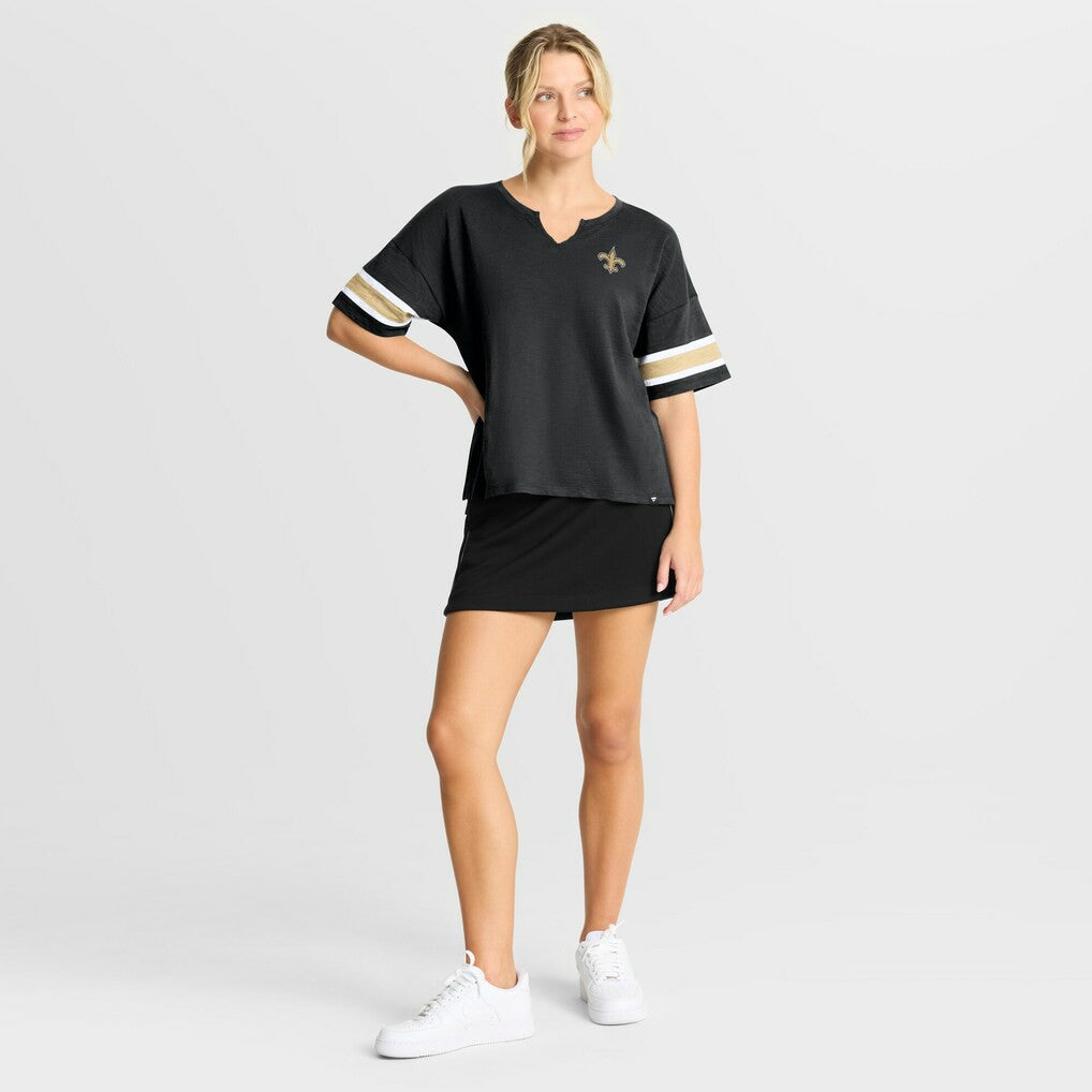 New Orleans Saints Women's Redzone Curl Route T-Shirt - Black sale