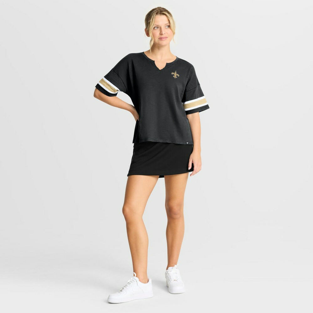 New Orleans Saints Women's Redzone Curl Route T-Shirt - Black sale